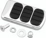 Kuryakyn ISO Standard Brake Pedal Pad Chrome Part #8027 for Powersports Vehicles