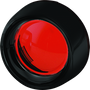 Kuryakyn Deep Dish Bezels with Red Lenses for Harley-Davidson Bullet Turn Signals (Part #5482)