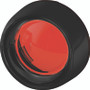 Kuryakyn Deep Dish Bezels with Red Lenses for Harley-Davidson Bullet Turn Signals (Part #5482)
