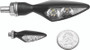 Kuryakyn Rhombus Amber Front and Rear Turn Signals - Satin Black, Part #2550