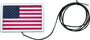 Kuryakyn Freedom Flag LED 4x6 Inches Chrome for Powersports Vehicles