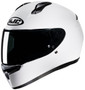 HJC C 10 White Full Face Helmet, Size 3XS - Compact and Protective Motorcycle Helmet