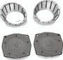 Kuryakyn LED Speaker Bezels for Harley-Davidson Touring Models – Chrome Finish with Blue Illumination Part #7287