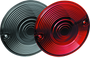 Kuryakyn Red Lenses for 3-1/4 inch Flat Turn Signals – Replacement Set