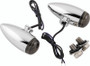 Kuryakyn Super Bright Amber LED Mini Bullet Lights with Chrome Finish - Part 2500