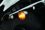 Kuryakyn Bullet 1000 White/Amber Clear Lens Satin Black Motorcycle Marker Lights - Part 2555