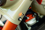 Kuryakyn Kellermann Atto Clear Lens Amber LED Lights in Satin Black for Motorcycles