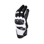 Cortech Sonic-Flo Black and White Medium Gloves – Durable Textile Motorcycle Gear