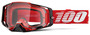 100% ARMEGA Red Clear Goggles – Premium Eye Protection for Motorsports and Cycling