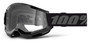 100% Strata 2 Black Clear Goggles - Model: STRATA 2 BLK CLR
