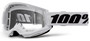 100% Strata 2 White Clear Goggles - Model: STRATA 2 WHT CLR for Enhanced Eye Protection