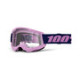 100% Strata 2 Purple Clear Goggles - High-Performance Cycling Eye Protection