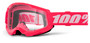 100% STRATA 2 JR Pink Clear Goggles - Youth Racing Eyewear for Optimal Protection
