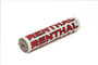 Renthal SX Pad 10-Inch White and Red Retro Motorcycle Handlebar Pad - Part P351
