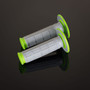 Renthal G193 Diamond/Waffle Grey and Green Motorcycle Hand Grips