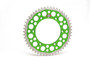 Renthal TwinRing Sprocket Green 50T - Durable Motorcycle Gear