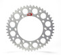 Renthal Rear Ultralight Silver Grooved 43T Sprocket - High-Performance Motorcycle Drive Gear