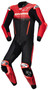 Alpinestars GPR7 1PC Leather Suit for Motorcycle Racing - Black and Red, Size 48