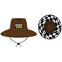 FastHouse Utopia Straw Hat Dark Brown OS - Stylish Sun Protection Accessory