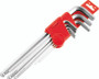 BikeMaster 9-Piece Ball End Hex Wrench Set - Metric with Durable Holder
