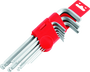 BikeMaster 9-Piece Ball End Short Wrench Set - Metric with Chrome-Vanadium Steel Construction