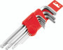 BikeMaster 9-Piece Ball End Short Wrench Set - Metric with Chrome-Vanadium Steel Construction