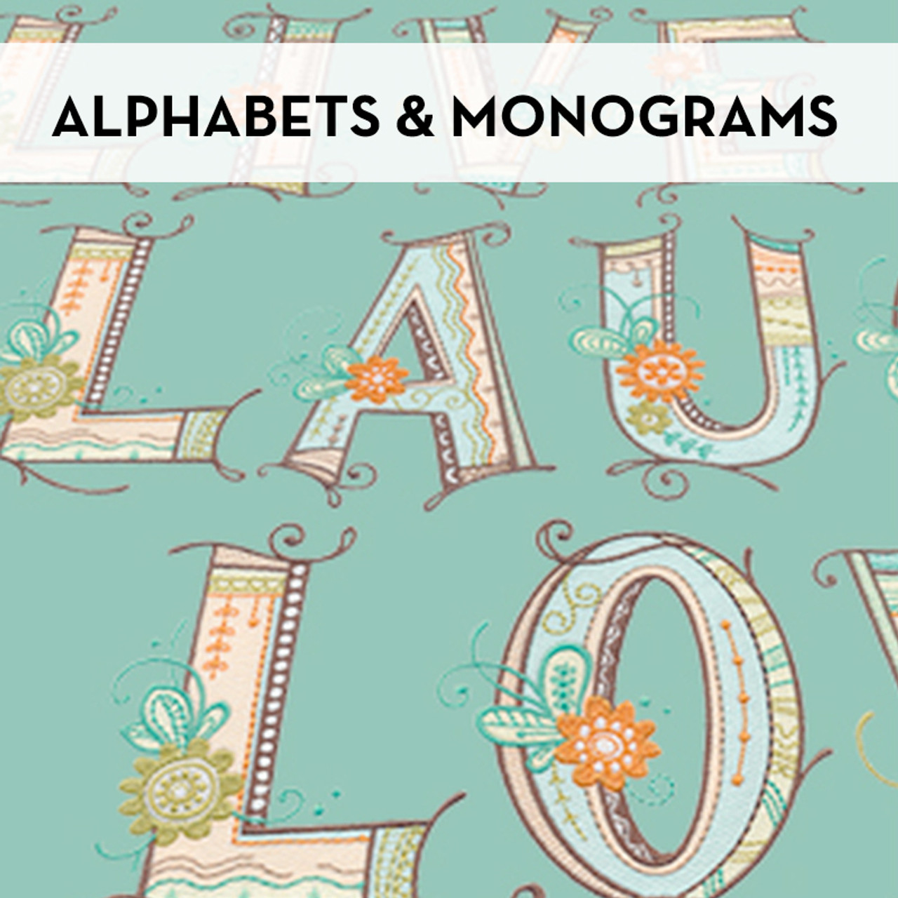 Alphabets & Monograms Alphabets & Monograms