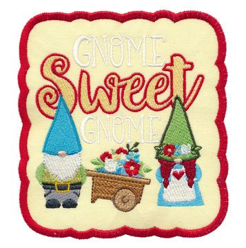 Download Gnome Sweet Gnome Applique PSD Mockup Templates