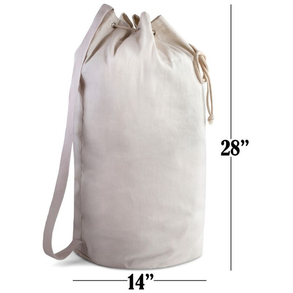 Canvas Duffle Bag - Double Stitched - 28" x 14"