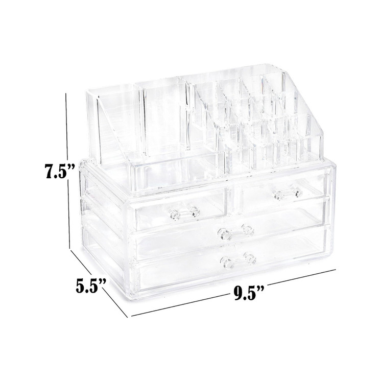 Masirs Clear Cosmetic Storage Organizer