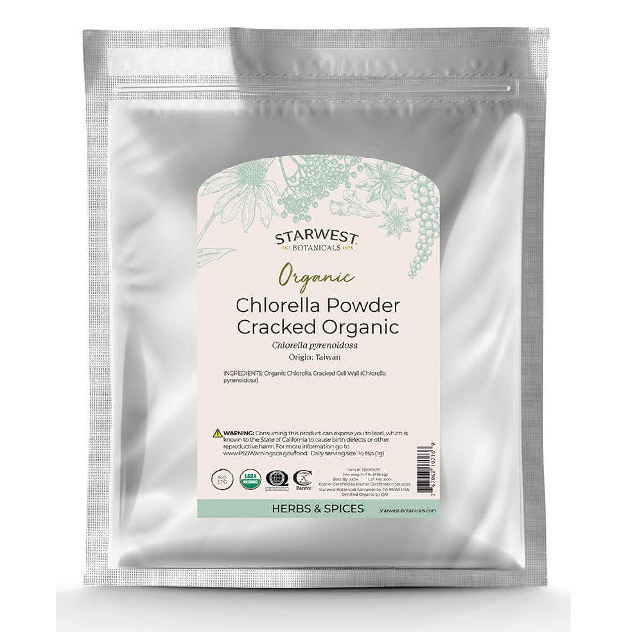 Chlorella Powder (Cracked Cell Walls) Organic