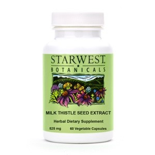 Milk Thistle Herb Standardized Herbal Extract Capsules - 60/btl