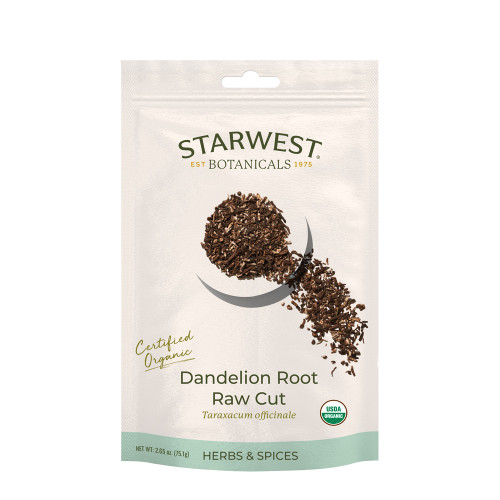 Certified Organic Dandelion Root Raw Cut (2.65 oz)