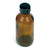 2 fl oz Amber Glass Bottle with Lid
