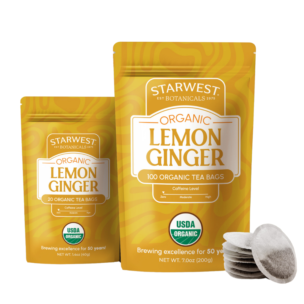 Organic Lemon Ginger Tea Bags