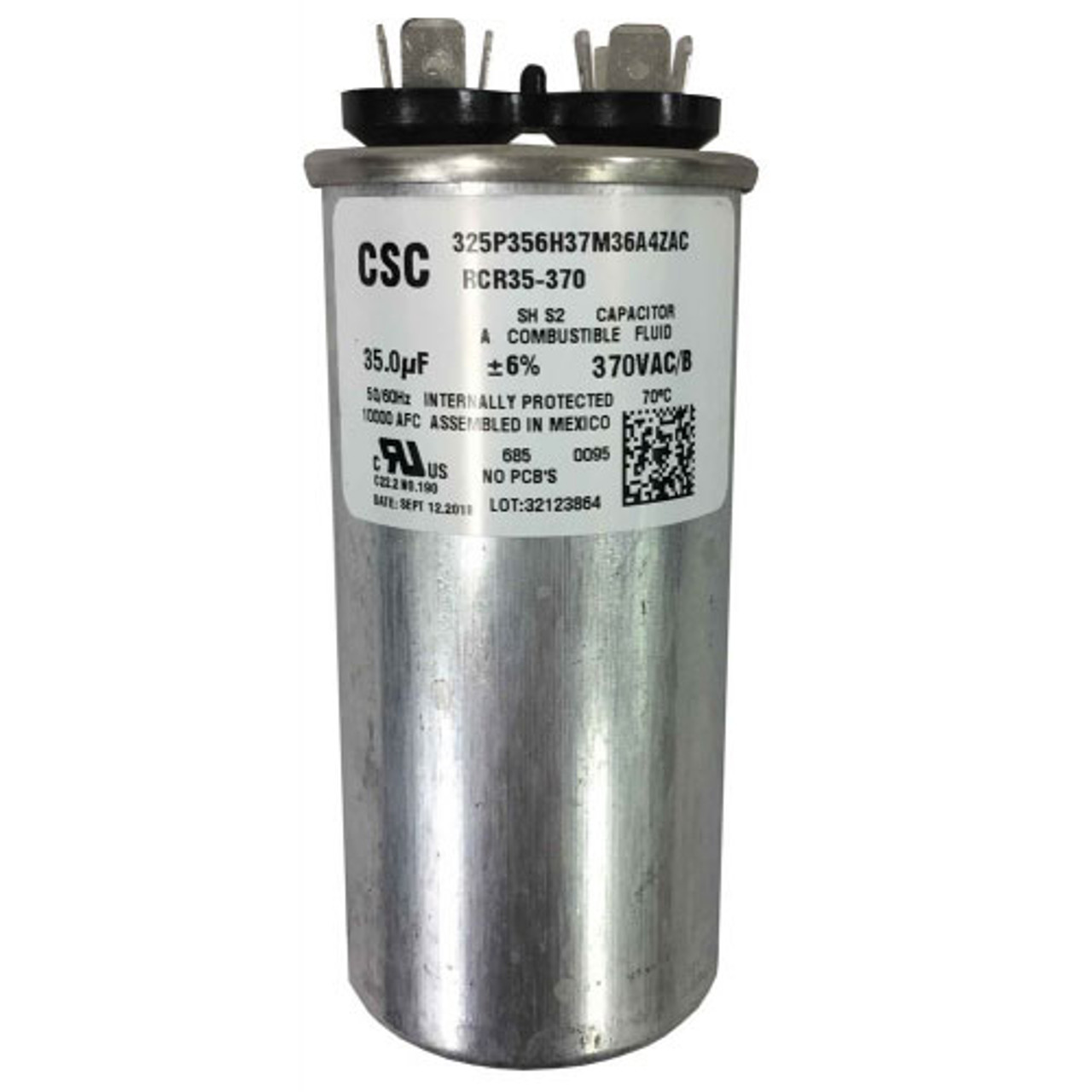 56 Frame Electric Motor Run Capacitor 35uF 370VAC | Canada