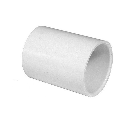 White PVC Coupling - 3" Slip socket