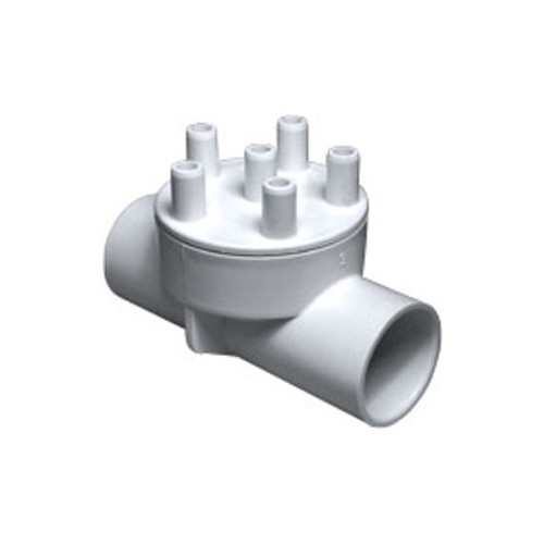 Waterway Manifold 1" S x 1" S x (6) 3/8" Barbs