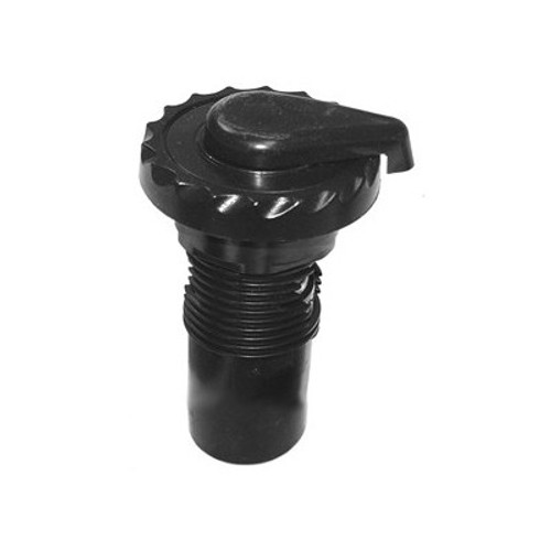 Waterway Air Control Valve, Lever Style Scalloped - Black