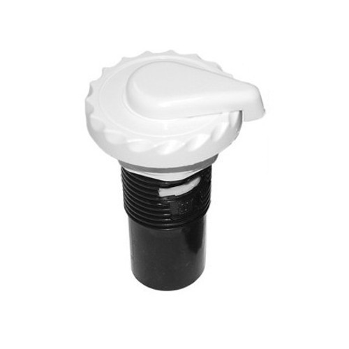 Waterway Air Control Valve, Lever Style Scalloped - White