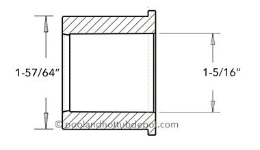 437-211 pool and hot tub plumbing bushing