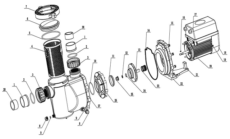 Madimack inverECO pump parts