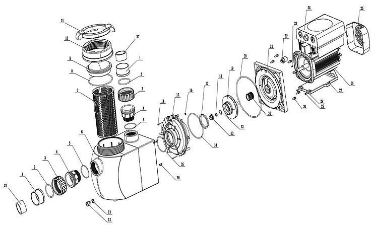 Madimack inverECO pump parts