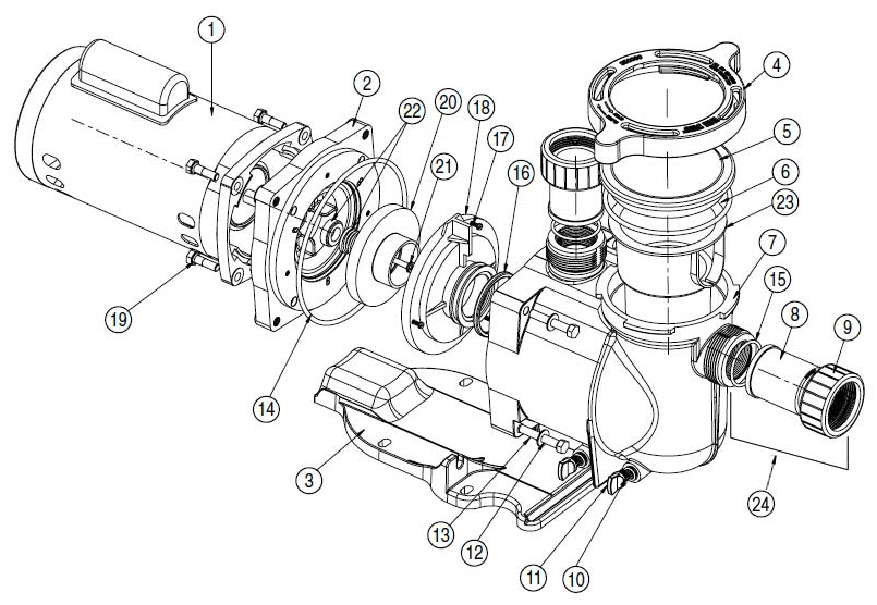 Pentair SuperFlo Pump Parts