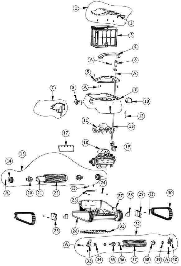 Pentair Prowler 930 Parts Diagram