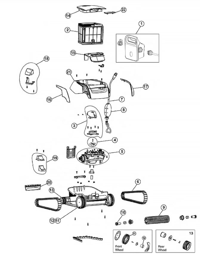 Pentair Prowler Pool Cleaner Parts