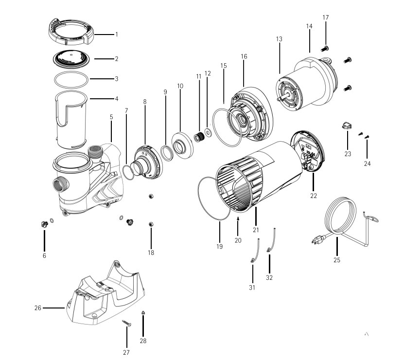 Carvin Sharkjet Pool Pump Parts