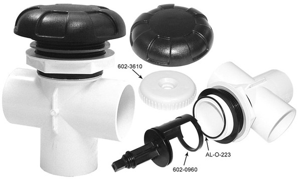 602-3610 Diverter Cap White for Cal Spas and more