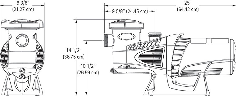 Above ground pool pump 1HP