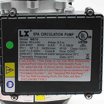 LX E10 Pump